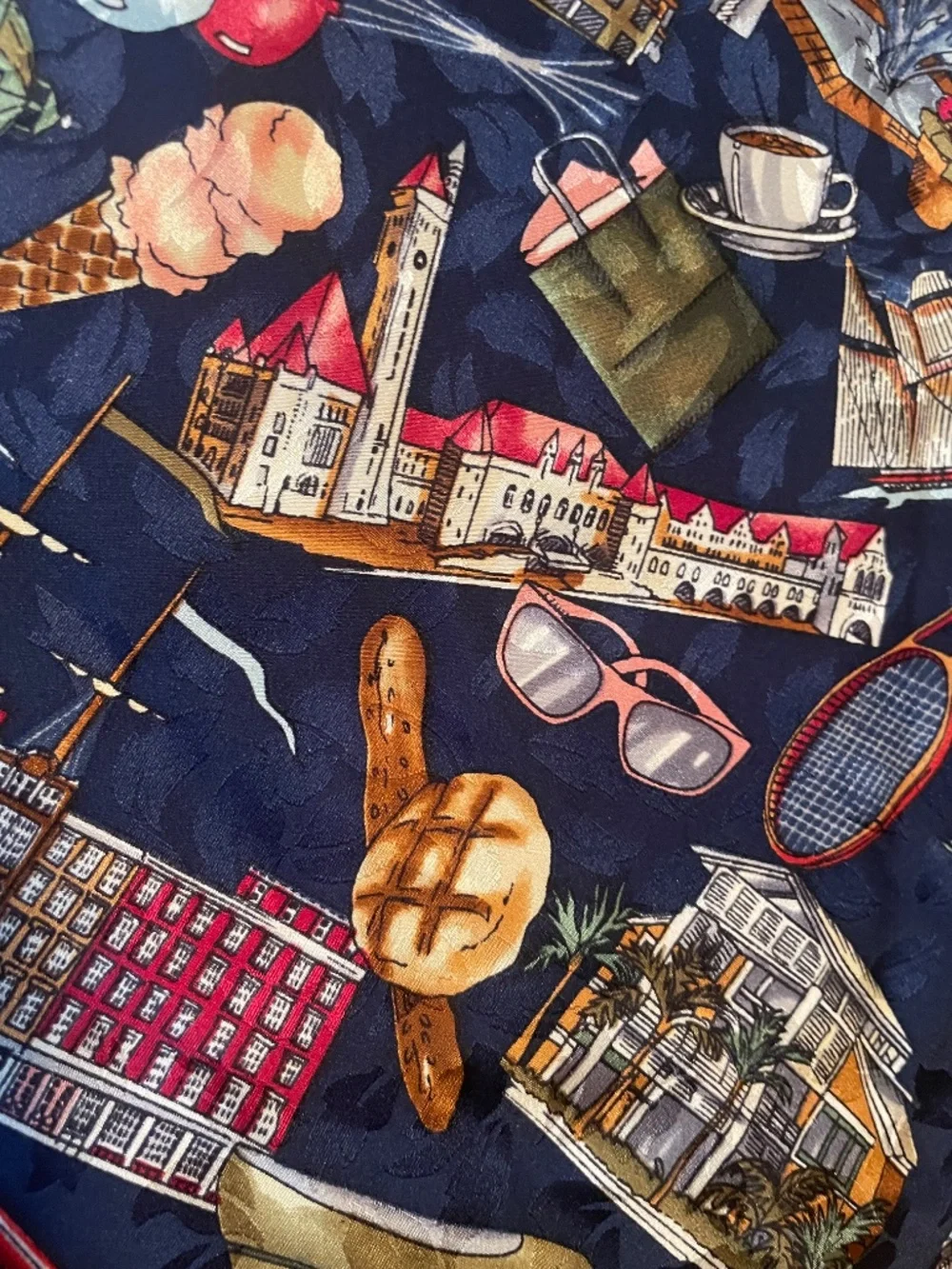 Vintage oversize Nicole Miller scarf